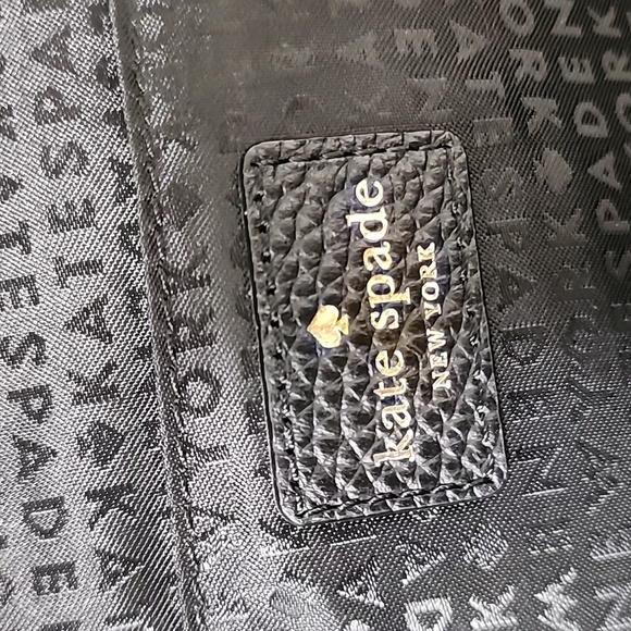 Kate Spade Black Leather Full Size Backpack - Picture 8 of 9